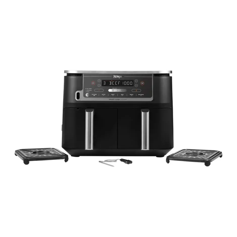 Ninja Foodi Max AF451 Airfryer Dual Zone m termometer 9,5 L, Svart