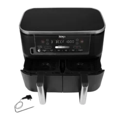 Ninja Foodi Max AF451 Airfryer Dual Zone m termometer 9,5 L, Svart