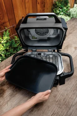 Ninja Woodfire BBQ-platta 28x37 cm, Svart