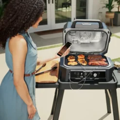 Ninja Woodfire elektrisk grill OG901EU pro connect xl, Svart