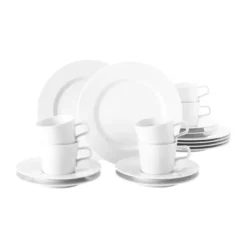 No Limits kaffeservis 18 delar, Vit