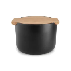 Nordic Kitchen saltkar med lock, Svart