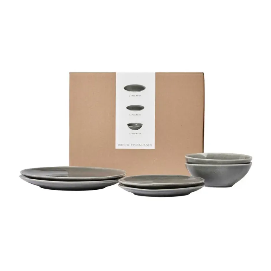 Nordic Rain dinnerset för två, 6 delar