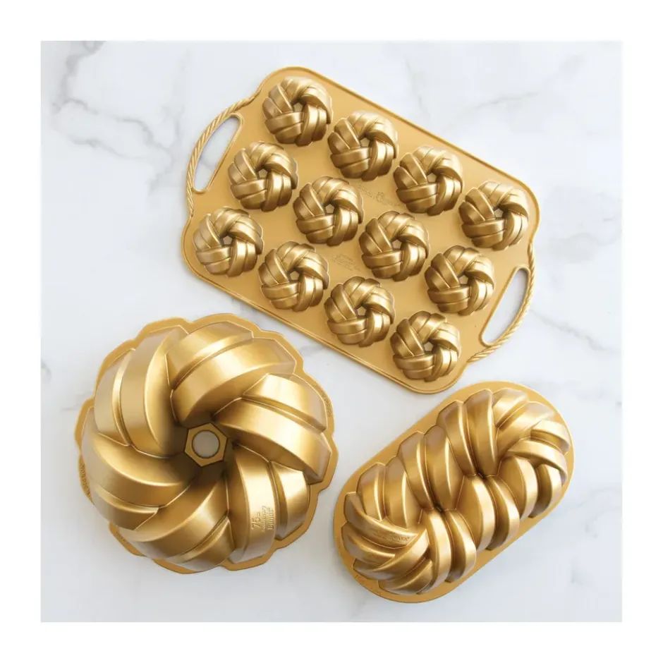 Nordic Ware Braided brödform 1,4 L, Guld