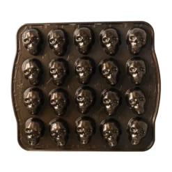 Nordic Ware Skull Bites bakform, Brons