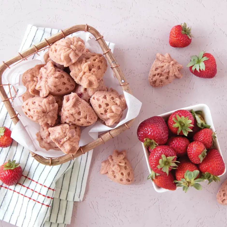 Nordic Ware strawberry bites bakform, 0,4 L