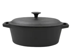 Nordwik gjutjärnsgryta oval 4 l, Svart