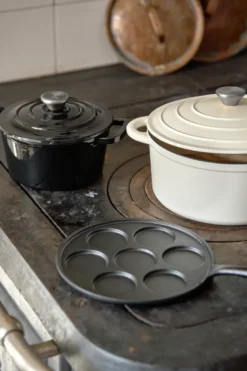 Nordwik gjutjärnsgryta rund 5 l, Creme