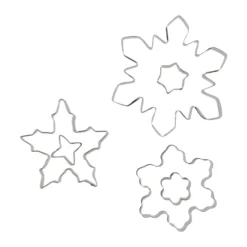 Nordwik pepparkaksform 3-delar, Snöflinga
