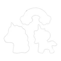 Nordwik pepparkaksform enhörning 3 delar, Rostfritt stål