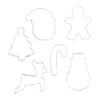Nordwik pepparkaksform jul 6 delar, Rostfritt stål