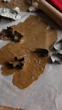 Nordwik pepparkaksform jul 6 delar, Rostfritt stål