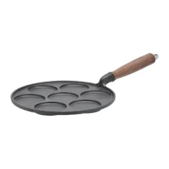 Nordwik plättpanna gjutjärn med trähandtag, 25,5 cm