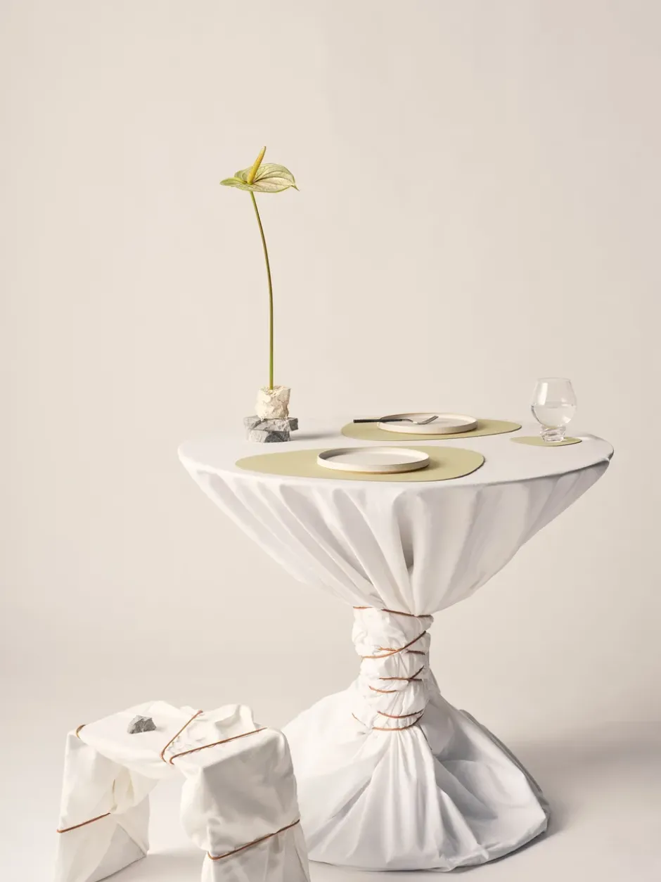 Nupo bordstablett curve L, Lemon sorbet