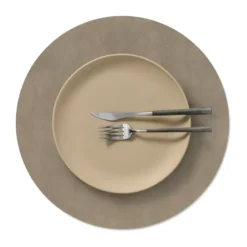 Nupo bordstablett, Nomad grey, circle, L