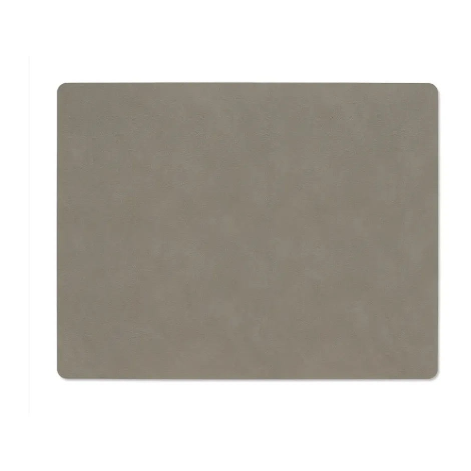 Nupo bordstablett vändbar square L 1 st, Linen-flint grey