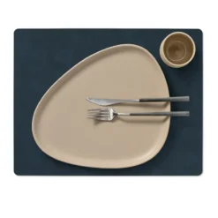 Nupo bordstablett vändbar square L 1 st, Midnight blue-petrol