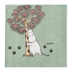 Omtanke Mumin pappersservett 33x33 cm, 20-pack
