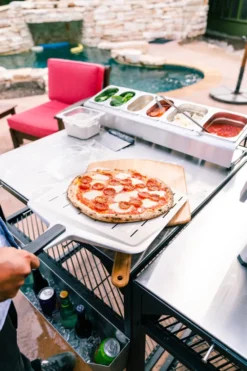 Ooni Signature perforerad pizzaspade, Aluminium-valnöt, 14