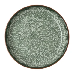 Ostindia Floris assiett Ø16 cm, Grön