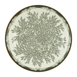 Ostindia Floris tallrik djup Ø22 cm, Grön