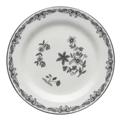 Ostindia Svart tallrik, Ø 21 cm