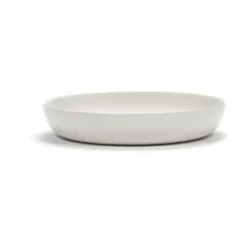 Ottolenghi Feast djup tallrik Ø22 cm 2-pack, White stripes-red