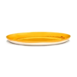 Ottolenghi Feast tallrik L Ø26,5 cm 2-pack, Yellow stripes-red
