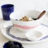 Ottolenghi Feast tallrik L Ø26 cm 2-pack, White stripes-blue