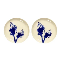 Ottolenghi Feast tallrik S Ø19 cm 2-pack, White-artichoke blue