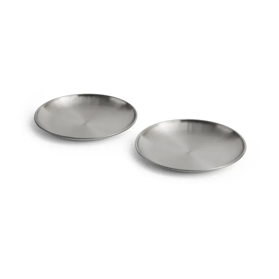 Outdoor Market tallrik, Rostfritt stål, Ø20 cm, 2-pack