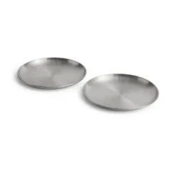 Outdoor Market tallrik, Rostfritt stål, Ø26 cm, 2-pack