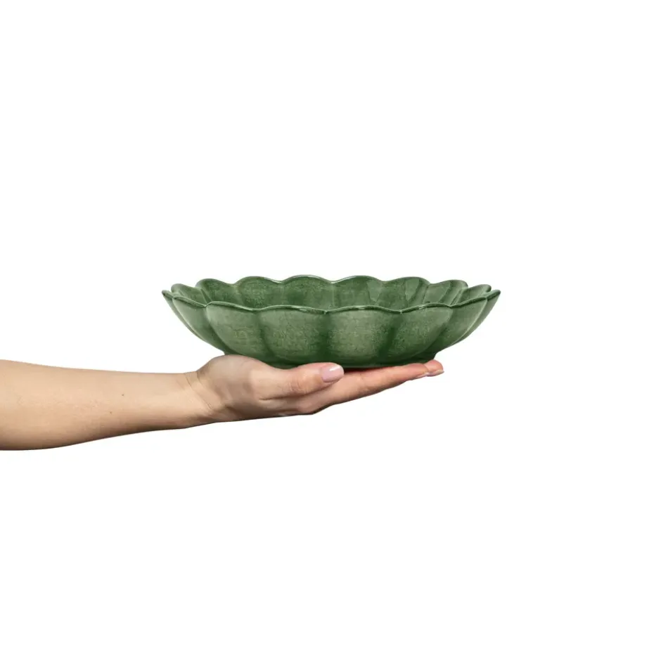 Oyster skål Ø24 cm, Forest green