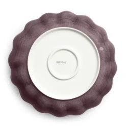 Oyster skål Ø24 cm, Plommon