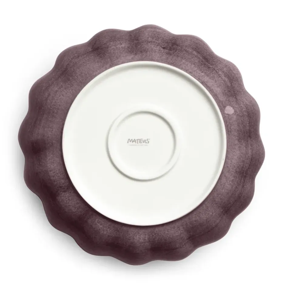 Oyster skål Ø24 cm, Plommon