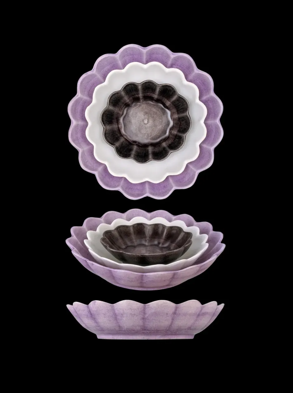 Oyster skål Ø24 cm, Viol