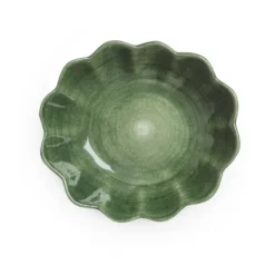 Oyster skål 16x18 cm, Forest green
