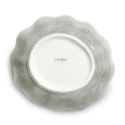 Oyster skål 16x18 cm, Grå