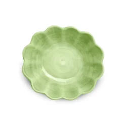 Oyster skål 16x18 cm, Grön