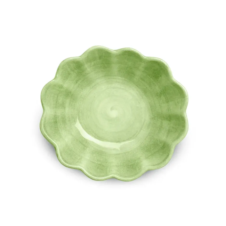 Oyster skål 16x18 cm, Grön