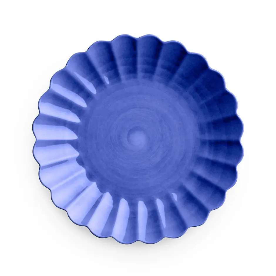Oyster tallrik 28 cm, Blå