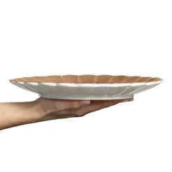 Oyster tallrik 28 cm, Cinnamon