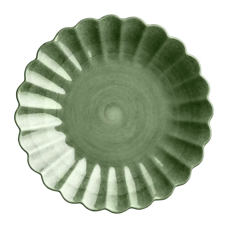 Oyster tallrik 20 cm, Forest green