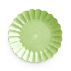 Oyster tallrik 28 cm, Grön