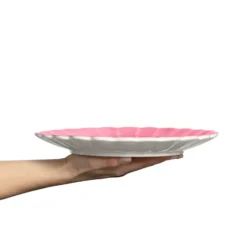 Oyster tallrik 28 cm, Rosa