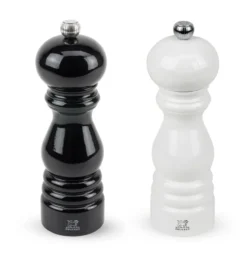 Paris salt & peppar duo 18 cm, Svart-vit