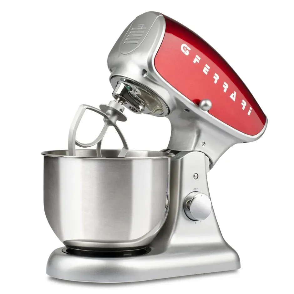 Pastaio deluxe köksassistent, Silver-röd