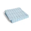 Pattern Dinner servett 40x40 cm 20-pack, Light blue-blue grid