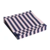 Pattern Dinner Stripe servett 40x40 cm 20-pack, Light pink-dark blue pillar