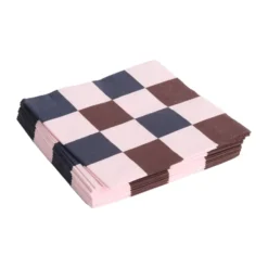 Pattern Lunch Check servett 33x33 cm 20-pack, Light pink-bordeaux-black M